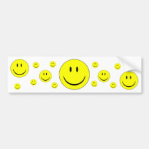 Happy Face Bumper Sticker