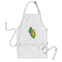 happy face corn on the cob apron