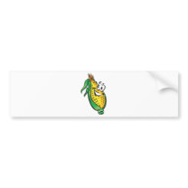 happy face corn on the cob bumper sticker