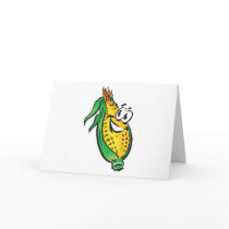 happy face corn on the cob cards