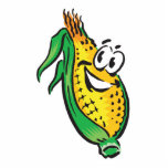 happy face corn on the cob photo sculptures