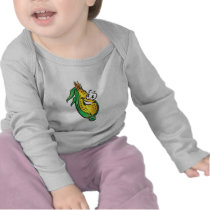 happy face corn on the cob tshirts