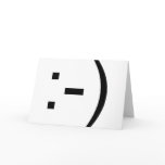 Happy face emoticon! card