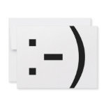 Happy face emoticon! invitations