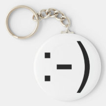 Happy face emoticon! keychains