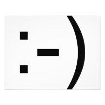 Happy face emoticon! personalized invitations