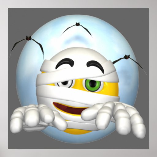 Happy Face Mummy Poster
