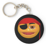 Happy Face Pirate Keychain