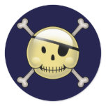 Happy Face Pirate Sticker