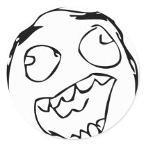 Happy Face Round Sticker