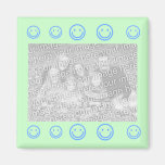 Happy Face template magnet