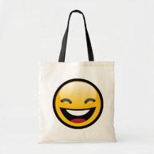 HAPPY FACE TOTE BAG