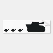 happy family tank and turtles icon bumper stickers