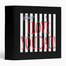 Happy Fathers Day 3 Ring Binder