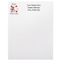 Happy Father's Day (bear) Custom Letterhead