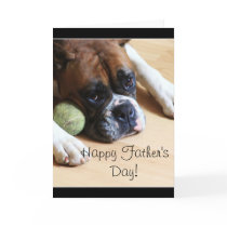 Happy Father's Day Boxer Dog Greeting Card