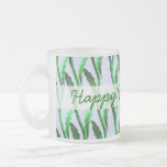 happy fathers day branches green mug