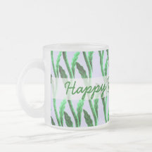happy fathers day branches green mug
