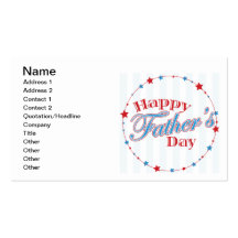 Happy Fathers Day Business Card