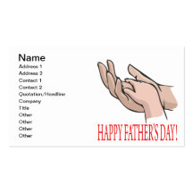 Happy Fathers Day Business Card Template