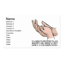 Happy Fathers Day Business Card Template