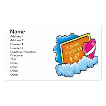 Happy Fathers Day Business Card Template