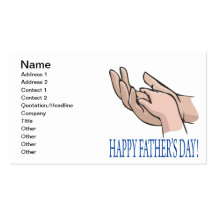 Happy Fathers Day Business Card Templates