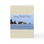 Happy Father's Day Card with Ocean Scenery