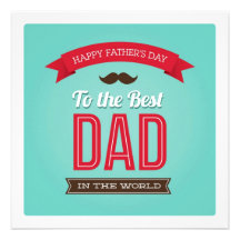 Happy Father's Day Flat Card