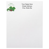 Happy Father's Day (football - green) Custom Letterhead