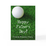 Happy Father's Day Golf Greeting Card