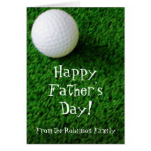 Happy Father's Day Golf Greeting Card