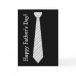 Happy Father's Day! Light Grey Stripes Fake Tie