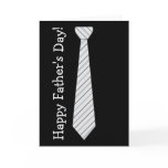 Happy Father's Day! Light Grey Stripes Fake Tie