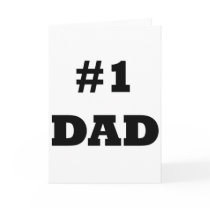Happy Father's Day - Number 1 Dad - #1 Dad Card