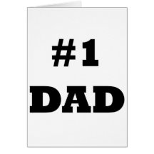 Happy Father's Day - Number 1 Dad - #1 Dad Card
