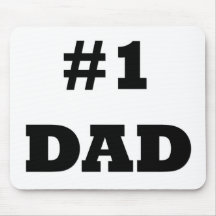 Happy Father's Day - Number 1 Dad - #1 Dad Mousepads