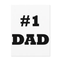 Happy Father's Day - Number 1 Dad - #1 Dad Post Cards