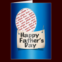 Happy Father's Day Photo Frame cards