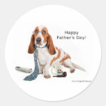 Happy Fathers Day Round Stickers