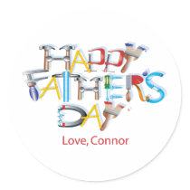 Happy Fathers Day Stickers