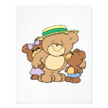happy fathers day teddy bears design personalized announcements