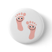 Happy Feet Pinback Buttons