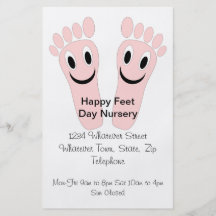 Happy Feet Day Nursery Flyer