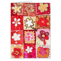 Happy Flowers Blank Card
