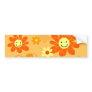 Happy Flowers Bumper Sticker