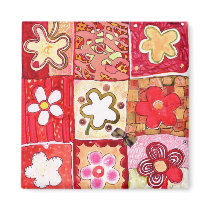 Happy Flowers Magnet