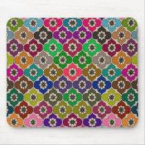 Happy Flowers ~ Mousepad/ Abstract Modern Retro