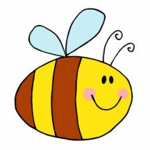 happy flying honeybee honey bee cartoon photo cut outs