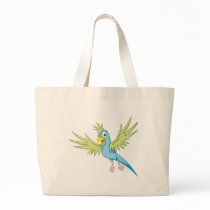 Happy Flying Parrot Tote Bag